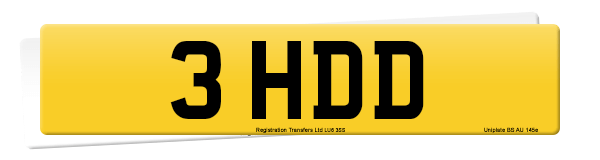 Registration number 3 HDD